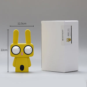 Creative Rabbit Statue Resin Abstract Cartoon Figurines Desktop Animal Crafts Ornaments Home Living Room Porch Decoration Gifts acacuss