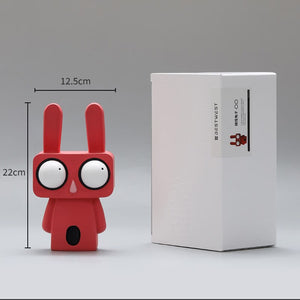 Creative Rabbit Statue Resin Abstract Cartoon Figurines Desktop Animal Crafts Ornaments Home Living Room Porch Decoration Gifts acacuss