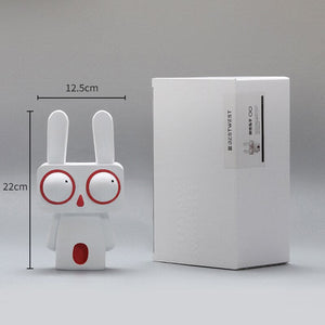 Creative Rabbit Statue Resin Abstract Cartoon Figurines Desktop Animal Crafts Ornaments Home Living Room Porch Decoration Gifts acacuss