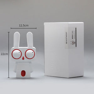 Creative Rabbit Statue Resin Abstract Cartoon Figurines Desktop Animal Crafts Ornaments Home Living Room Porch Decoration Gifts acacuss