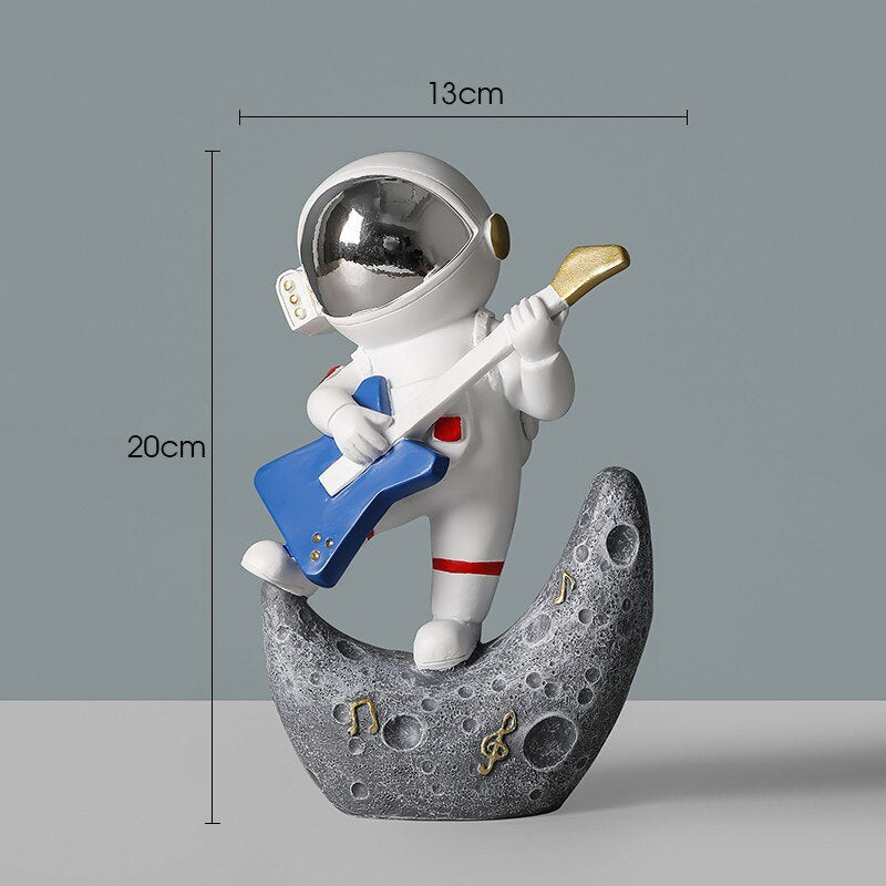 Creative Resin Astronaut Sculpture Ornament Home Living Room Bookcase Ornament Desktop Decoration Crafts Gifts for Children acacuss
