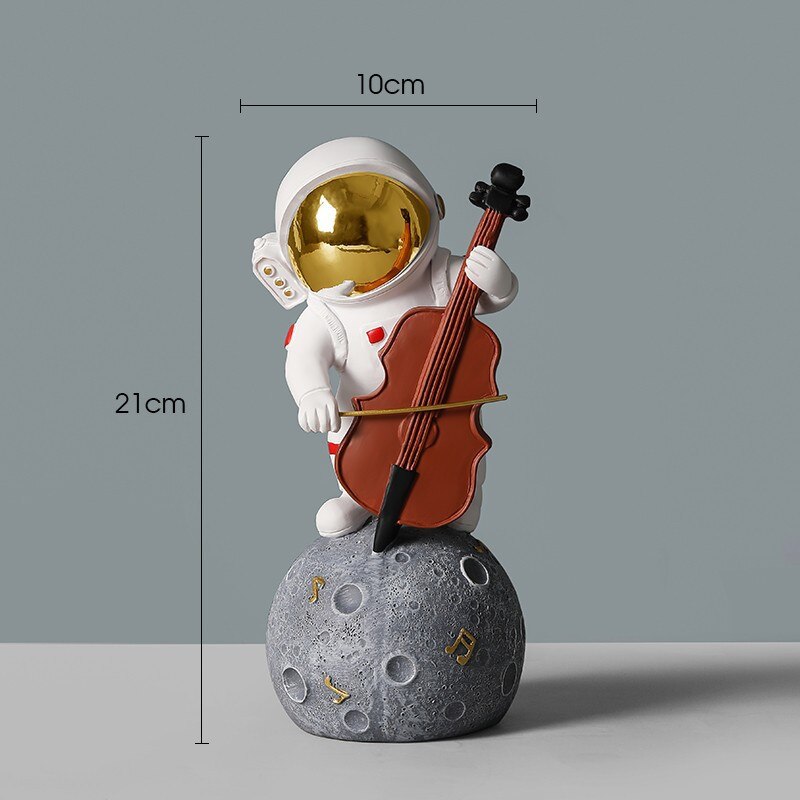 Creative Resin Astronaut Sculpture Ornament Home Living Room Bookcase Ornament Desktop Decoration Crafts Gifts for Children acacuss