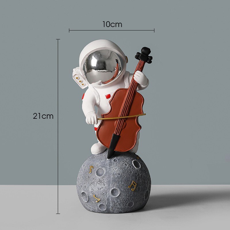Creative Resin Astronaut Sculpture Ornament Home Living Room Bookcase Ornament Desktop Decoration Crafts Gifts for Children acacuss