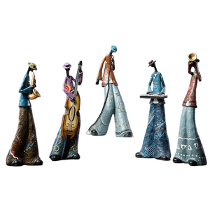 Creative Rock Band Music Art Character Model Statue Creative Living Room Decoration Wine Cabinet Decoration Resin Craft Supplies acacuss