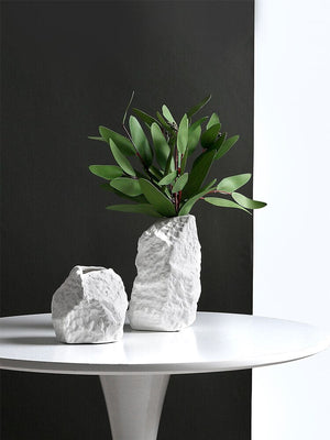Creative Rockery Ceramic Vase Decoration Living Room Flower Arrangement Dried Flower Decoration Simple Flower acacuss