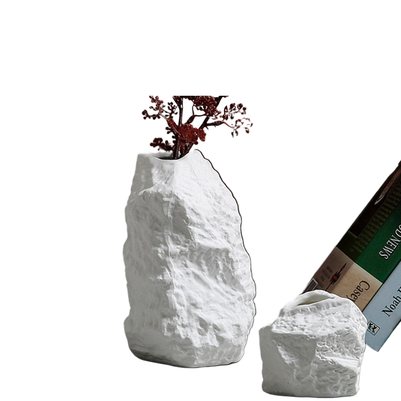 Creative Rockery Ceramic Vase Decoration Living Room Flower Arrangement Dried Flower Decoration Simple Flower acacuss