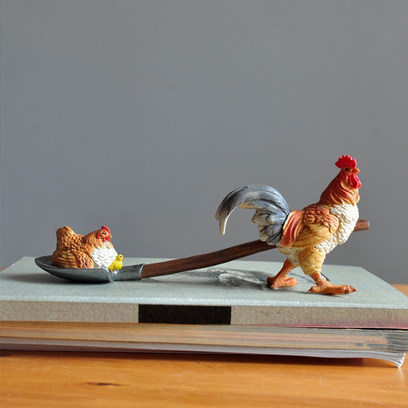 Creative Simulation Animal Decorations For Home Chicken Animal Flowerpot Succulent Plant Balcony Ornament Office Desktop Gifts acacuss