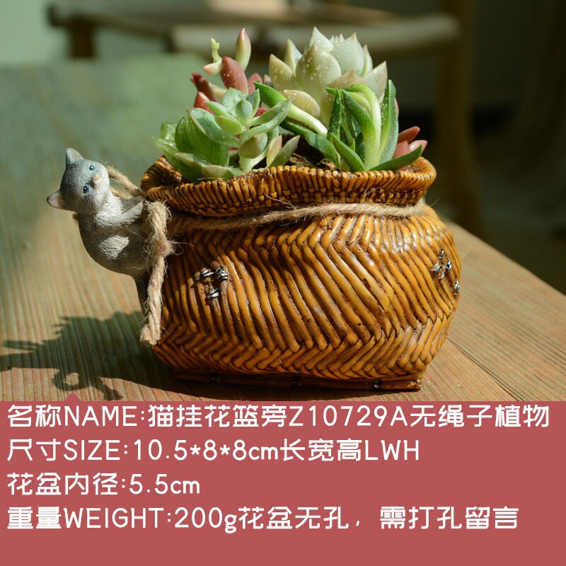 Creative Simulation Animal Decorations For Home Chicken Animal Flowerpot Succulent Plant Balcony Ornament Office Desktop Gifts acacuss
