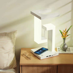 Creative Smartphone Wireless Charging Suspension Table Lamp Balance Lamp Floating For Home Bedroom acacuss