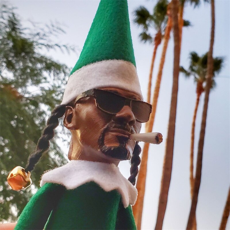 Creative Snoop On A Stoop Christmas Elf Doll Spy On A Bent Christmas Decorations Home Latex Ornaments Elf Doll Gift Toys acacuss