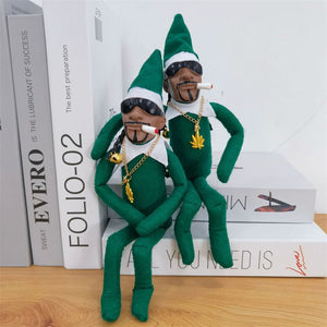 Creative Snoop On A Stoop Christmas Elf Doll Spy On A Bent Christmas Decorations Home Latex Ornaments Elf Doll Gift Toys acacuss
