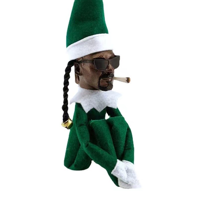 Creative Snoop On A Stoop Christmas Elf Doll Spy On A Bent Christmas Decorations Home Latex Ornaments Elf Doll Gift Toys acacuss