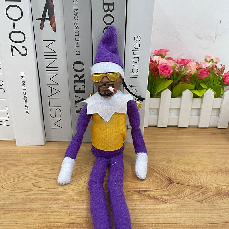 Creative Snoop On A Stoop Christmas Elf Doll Spy On A Bent Christmas Decorations Home Latex Ornaments Elf Doll Gift Toys acacuss