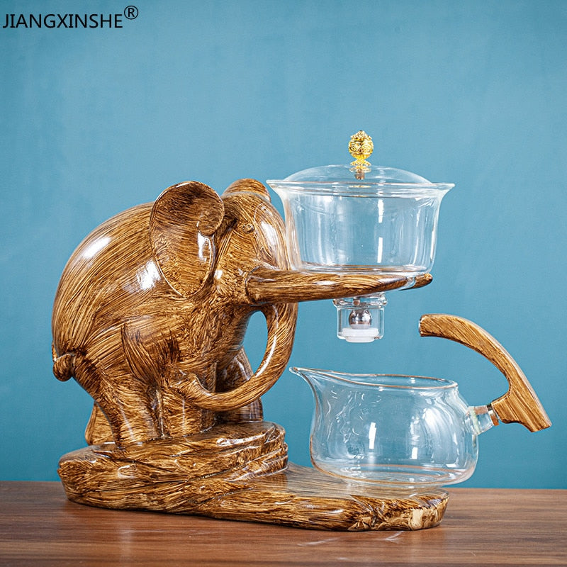 Théière éléphant céramique orange Animal Théière éléphant céramique orange Animal