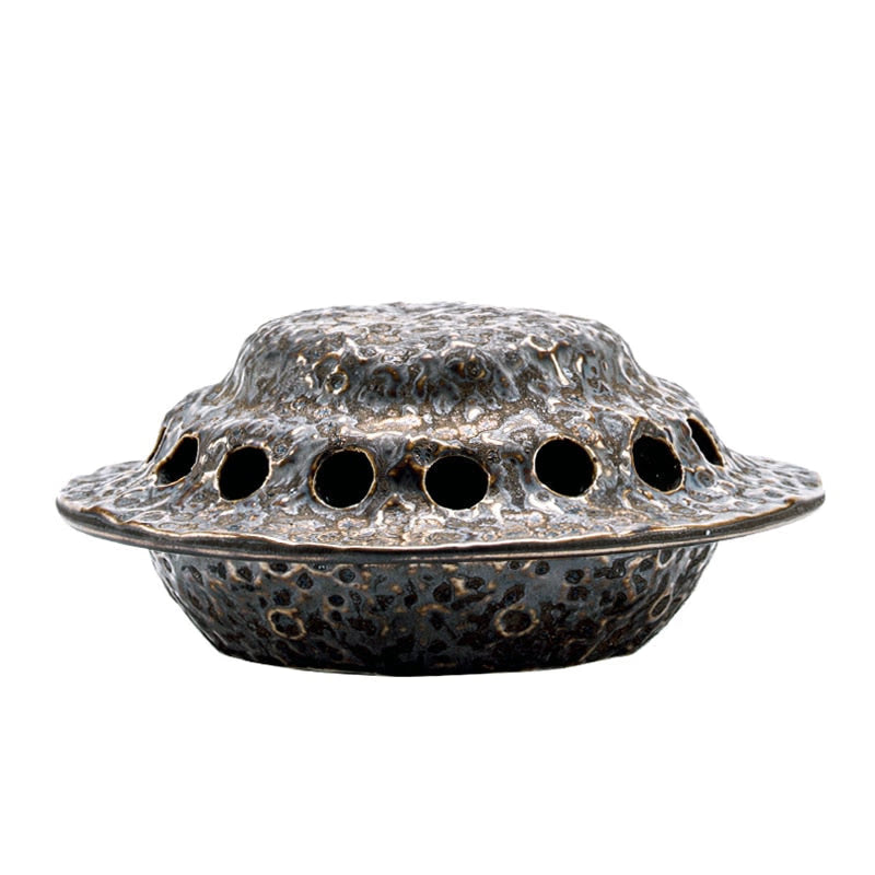Creative UFO Incense Burner Alien Spaceship Ceramic Censer Incense Holder Statue Home Office Desk Decor Ornament Dropshipping acacuss