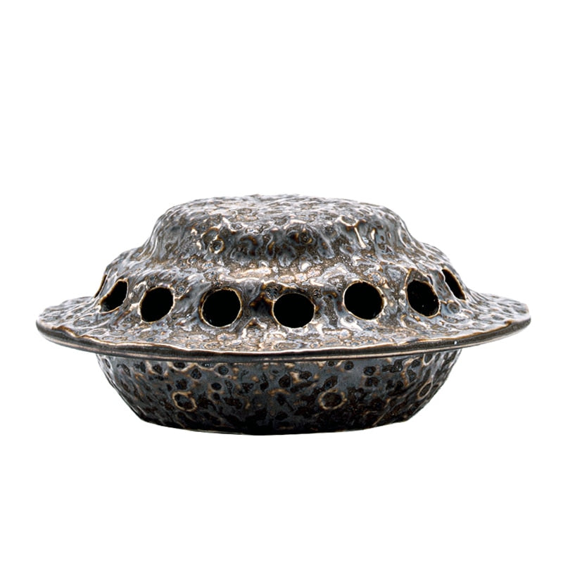 Creative UFO Incense Burner Alien Spaceship Ceramic Censer Incense Holder Statue Home Office Desk Decor Ornament Dropshipping acacuss