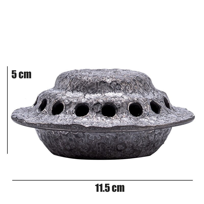 Creative UFO Incense Burner Alien Spaceship Ceramic Censer Incense Holder Statue Home Office Desk Decor Ornament Dropshipping acacuss