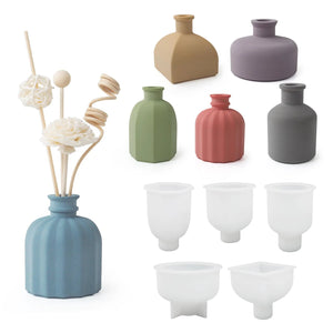 Creative Vase Silicone Mold DIY Flower Pot Craft Ornaments Making Concrete Plaster Epoxy Resin Casting Mold Gardening Decoration acacuss