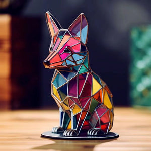 Creative Wildlife Metal Art Base Home Room Table Decorations Shark Lion Whale Animals Style Flat Decorative Alloy Ornaments acacuss