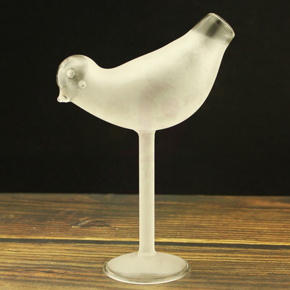 Creative Wine Glass Bird Shaped Cocktail Cup Transparent Goblet Whisky Brandy Glass for Dinner Party Birthday Gift Men Women acacuss