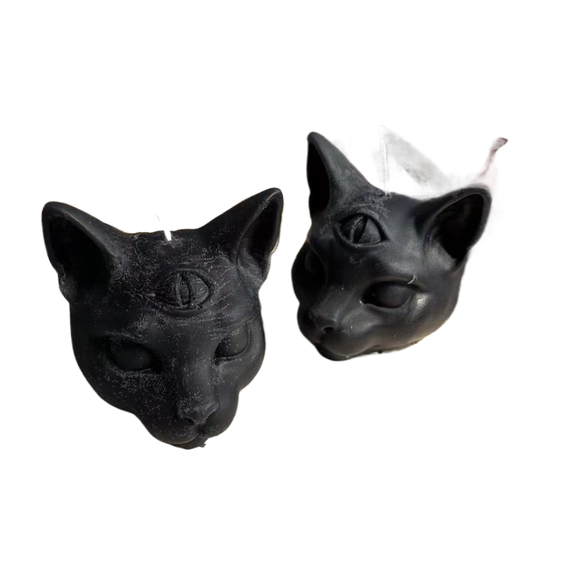 Creative halloween candle three eyes cat scented candles party decorations for events home decor accessories modern decor candle acacuss