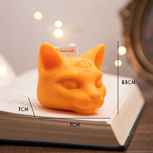 Creative halloween candle three eyes cat scented candles party decorations for events home decor accessories modern decor candle acacuss