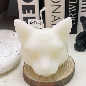 Creative halloween candle three eyes cat scented candles party decorations for events home decor accessories modern decor candle acacuss