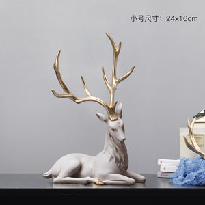 Creative home furnishings wine cabinet decorations moving to new house gifts elk ornaments living room decoration acacuss