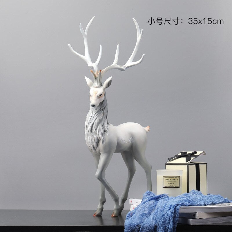Creative home furnishings wine cabinet decorations moving to new house gifts elk ornaments living room decoration acacuss