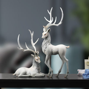 Creative home furnishings wine cabinet decorations moving to new house gifts elk ornaments living room decoration acacuss