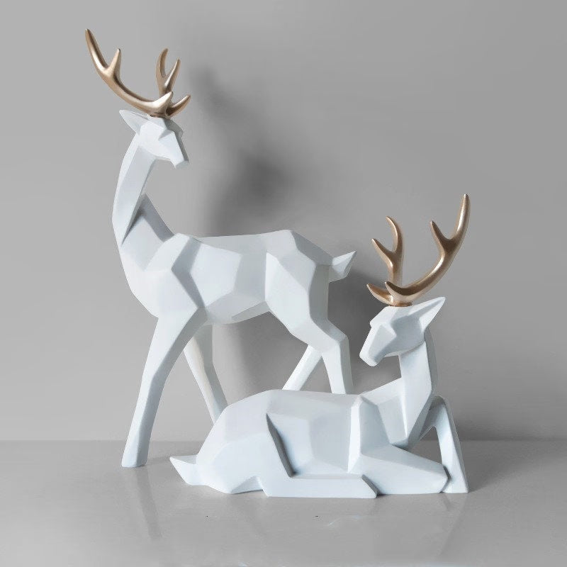 Creative lucky deer ornaments - Light luxury enamel sika deer decorations creative living room home TV cabinet wine cabinet decorations acacuss