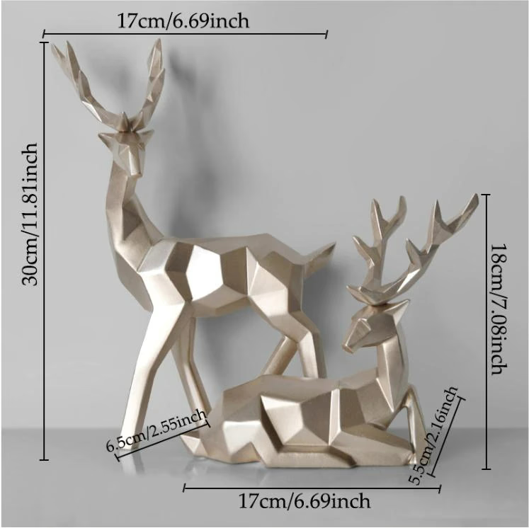 Creative lucky deer ornaments - Light luxury enamel sika deer decorations creative living room home TV cabinet wine cabinet decorations acacuss