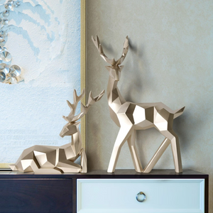 Creative lucky deer ornaments - Light luxury enamel sika deer decorations creative living room home TV cabinet wine cabinet decorations acacuss