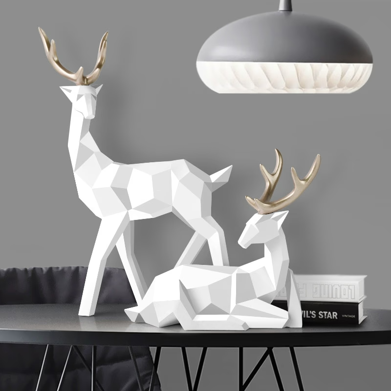 Creative lucky deer ornaments - Light luxury enamel sika deer decorations creative living room home TV cabinet wine cabinet decorations acacuss