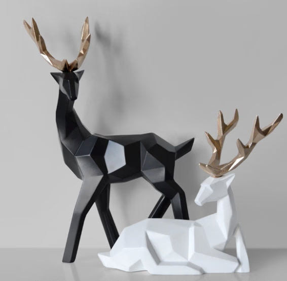 Creative lucky deer ornaments - Light luxury enamel sika deer decorations creative living room home TV cabinet wine cabinet decorations acacuss