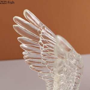 Creative resin figure statue angel Golden wings Golden bird Simulation sculpture Handicraft Home decoration accessories acacuss