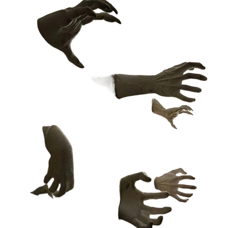 Creepy Reaching Hands Wall Decor From Addams Family Spooky Scary Wall Decoration Holiday Party Costume Prop acacuss