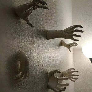 Creepy Reaching Hands Wall Decor From Addams Family Spooky Scary Wall Decoration Holiday Party Costume Prop acacuss