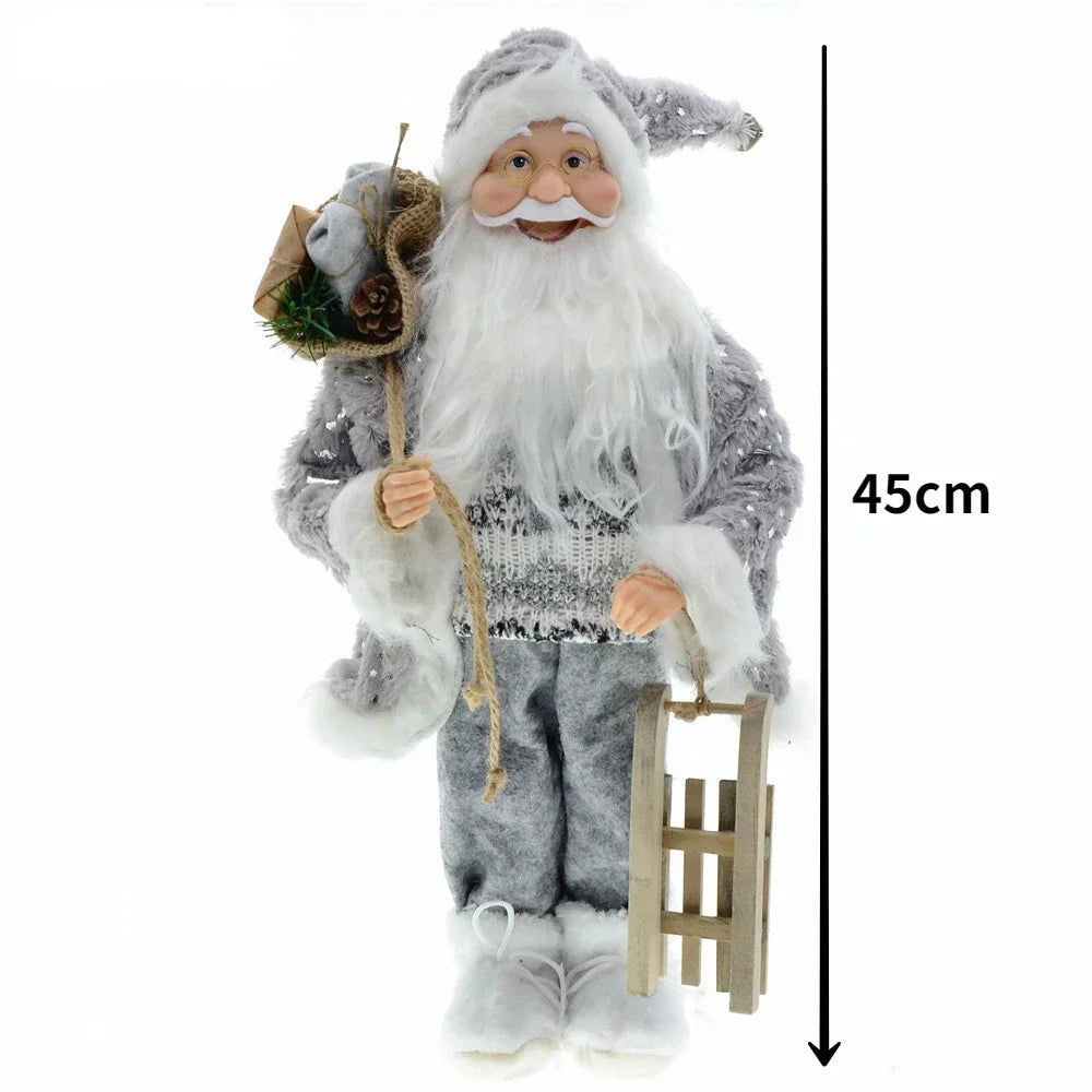 Cross-border Christmas new 45cm Santa Claus grandparents doll ornaments decorations scene layout acacuss