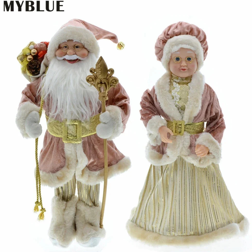 Cross-border Christmas new 45cm Santa Claus grandparents doll ornaments decorations scene layout acacuss