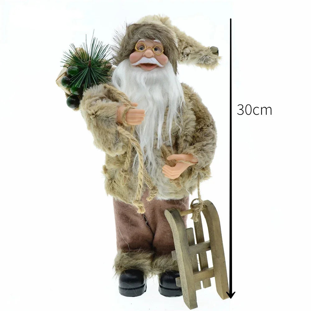 Cross-border Christmas new 45cm Santa Claus grandparents doll ornaments decorations scene layout acacuss