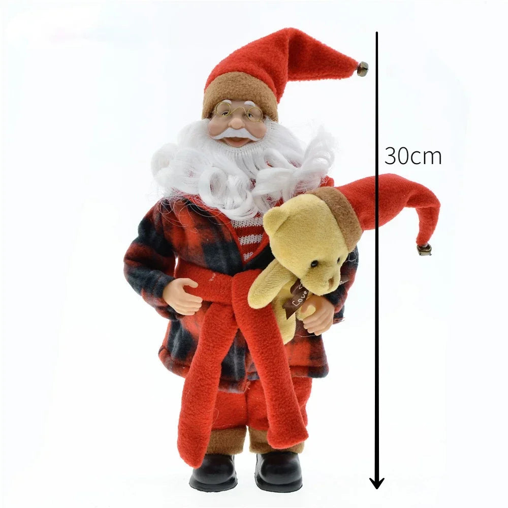 Cross-border Christmas new 45cm Santa Claus grandparents doll ornaments decorations scene layout acacuss