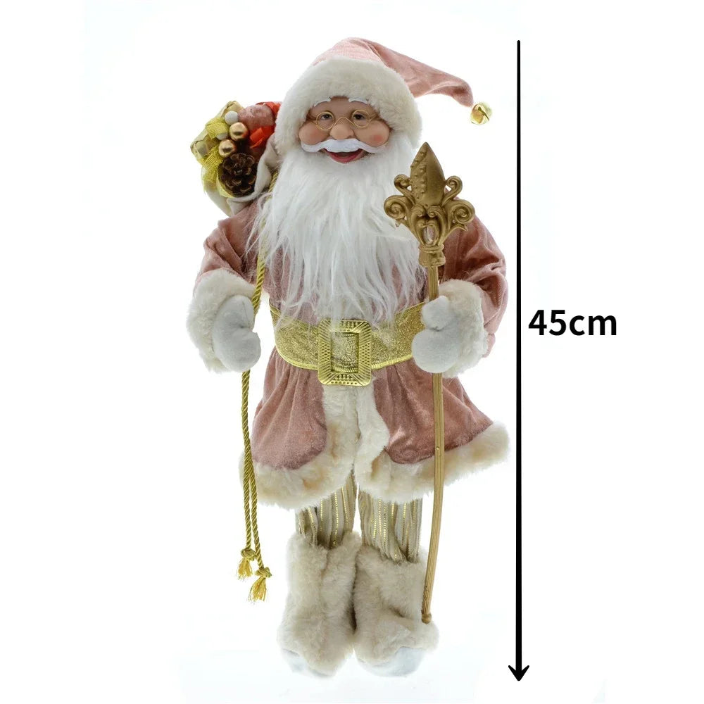 Cross-border Christmas new 45cm Santa Claus grandparents doll ornaments decorations scene layout acacuss