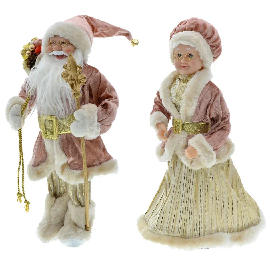 Cross-border Christmas new 45cm Santa Claus grandparents doll ornaments decorations scene layout acacuss