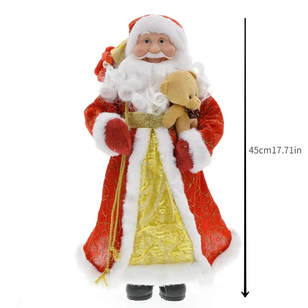 Cross-border Christmas new 45cm Santa Claus grandparents doll ornaments decorations scene layout acacuss
