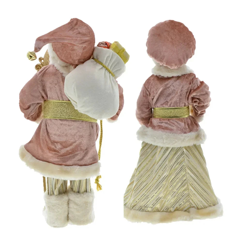 Cross-border Christmas new 45cm Santa Claus grandparents doll ornaments decorations scene layout acacuss