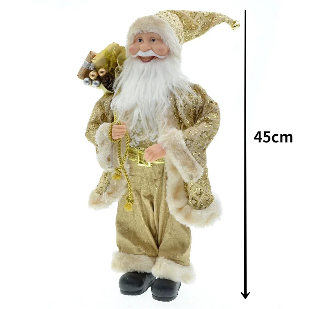 Cross-border Christmas new 45cm Santa Claus grandparents doll ornaments decorations scene layout acacuss