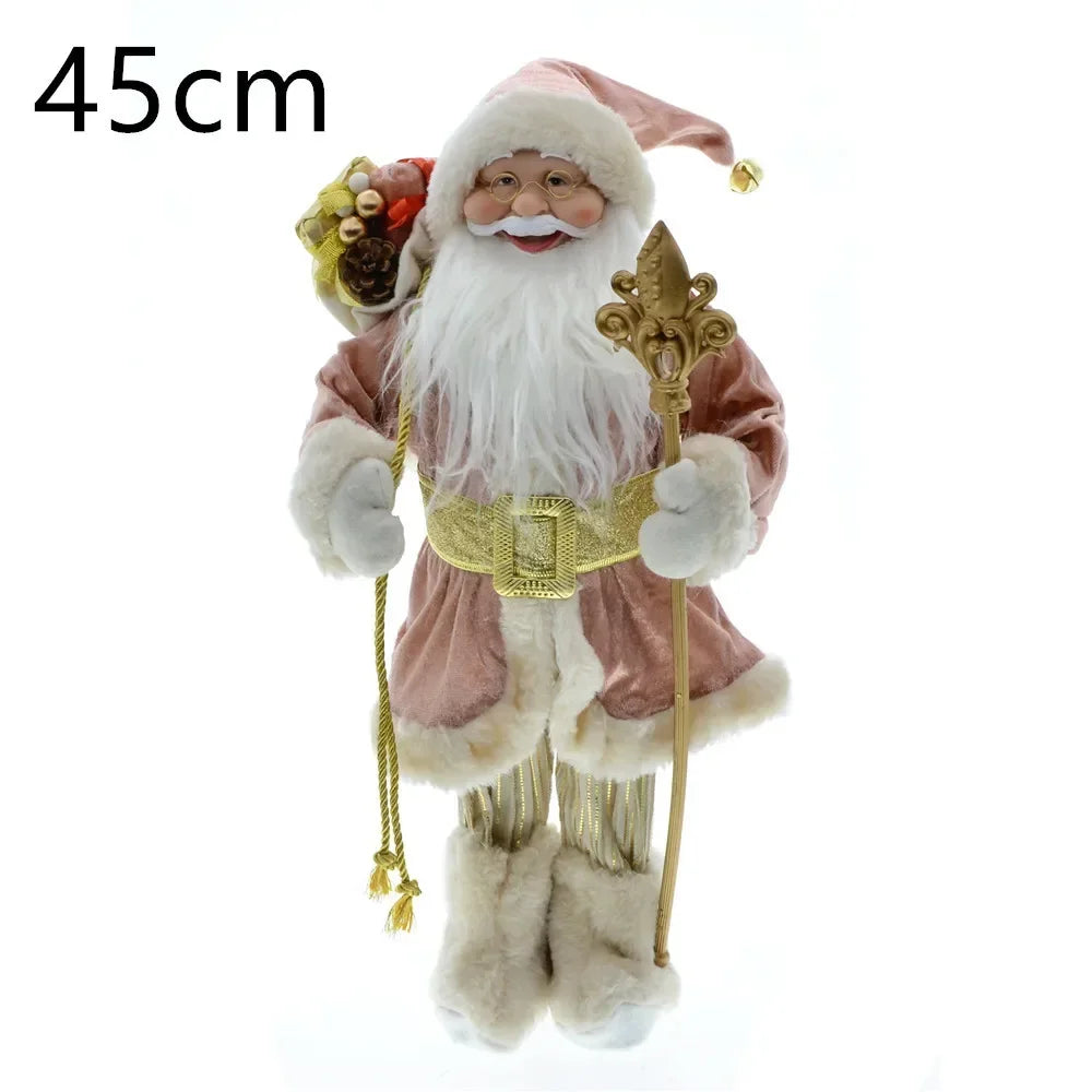 Cross-border Christmas new 45cm Santa Claus grandparents doll ornaments decorations scene layout acacuss