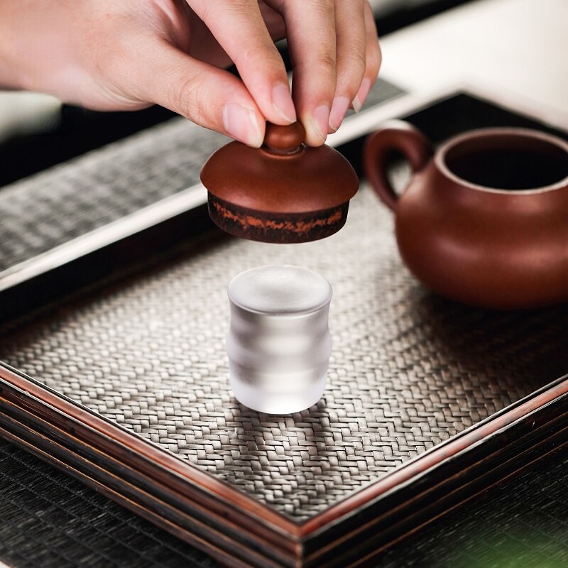 Crystal Glass Glass Purple Clay Pot With Lid and Incense Sticks Gator Coaster Decoration for Home Holder Burners Fragrance Decor acacuss
