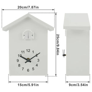 Cuckoo Clock Cuckoo Sound Clock with Pendulum Delicate Cuckoo Clock Bird Battery Powered Cuckoo Wall Clock for Living Room Decor acacuss